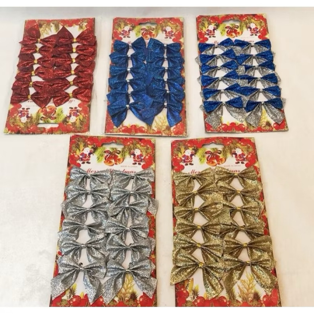 Pita Mini Hiasan Pohon Natal Terbaru | Pita Natal dekorasi pohon Natal