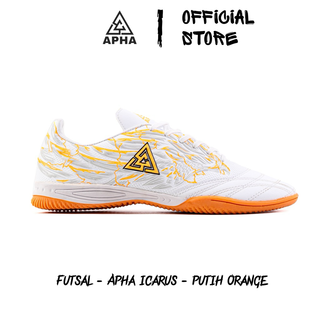APHA - Sepatu Futsal Apha Icarus Putih Orange