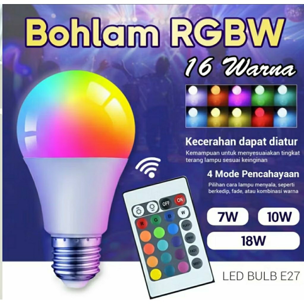 lampu led / bola lampu led / lampu led remote/ bola lampu