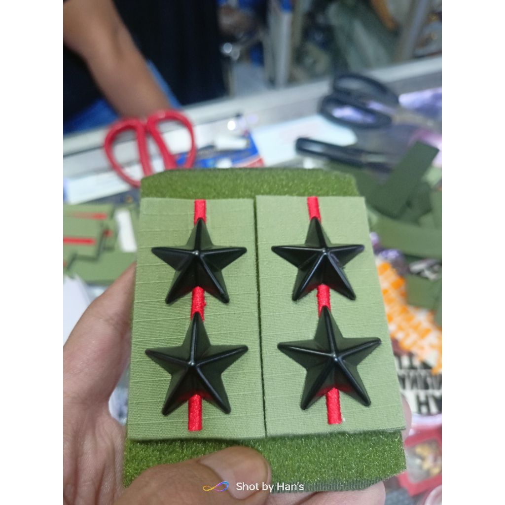 Pangkat Kerah PDL TNI Terbaru Mayjen Logam Timbul