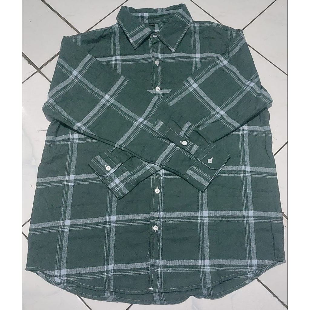 Kemeja Flanel Pria Uniqlo original imfor