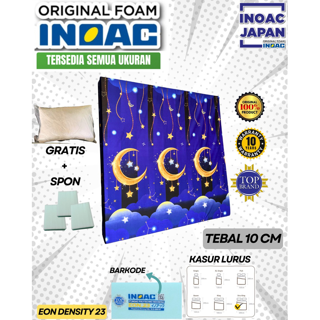 Kasur busa INOAC Eon D23 200X120X10 ASLI INOAC