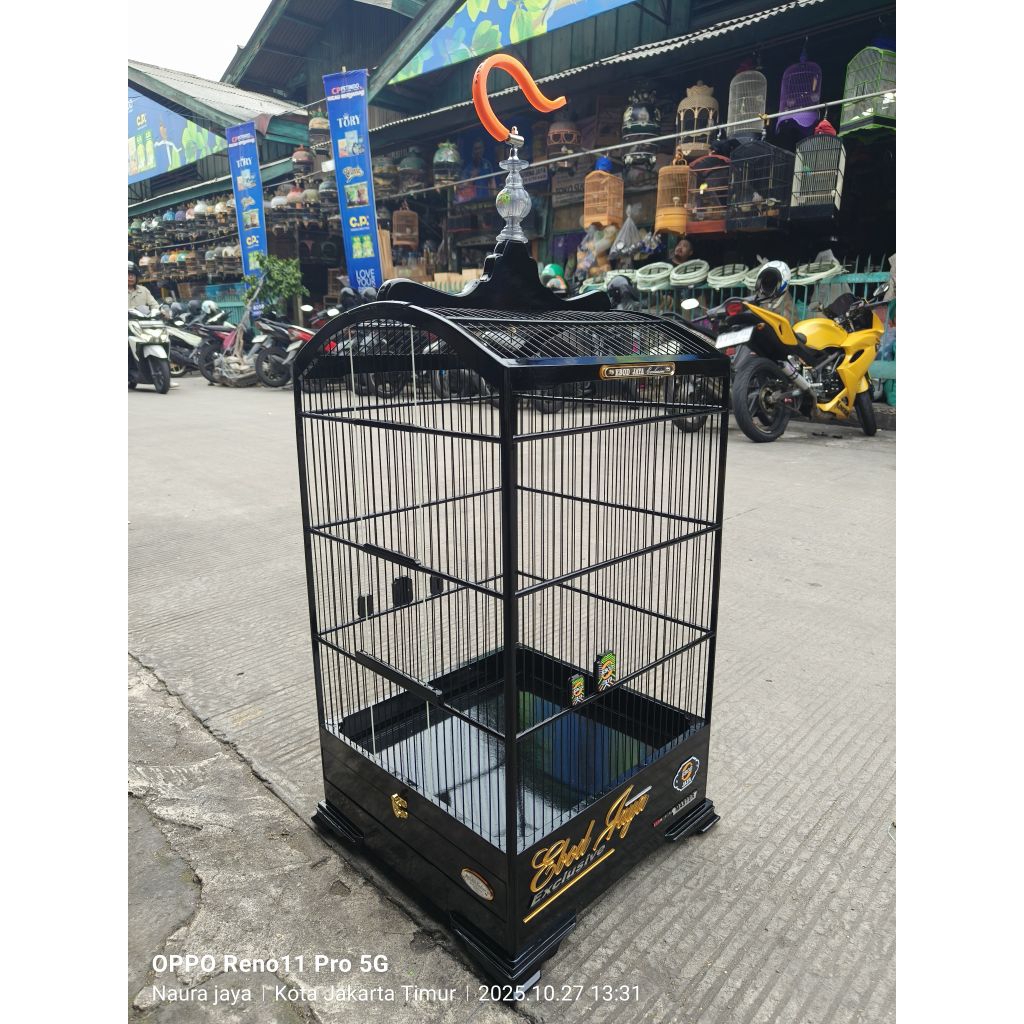 (KARGO)KANDANG SANGKAR KOTAK KOSAN EBOD JAYA BLACK MASTER RUJI FIBER