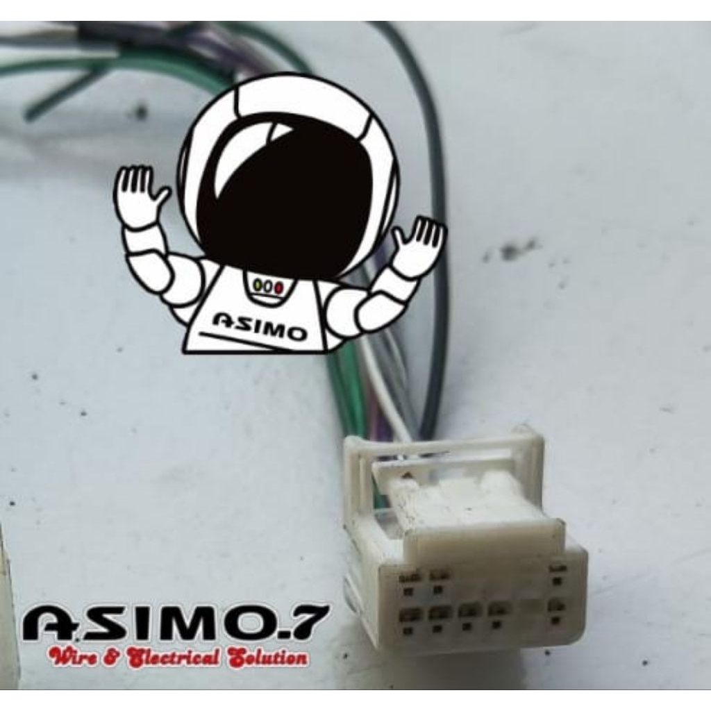 soket pin 12  audio Original Universal H0NDA T0Y0TA DAlHATSU MlTSUBISHI lSUZU SUZUKl NlSSAN HlNO kia