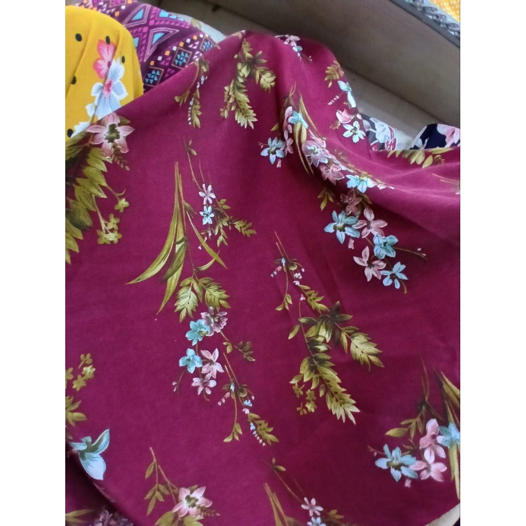 Kain/Bahan wolpis motif premium meteran//Kain wolpeach kwalitas premium//Bahan wolfis motif meteran(