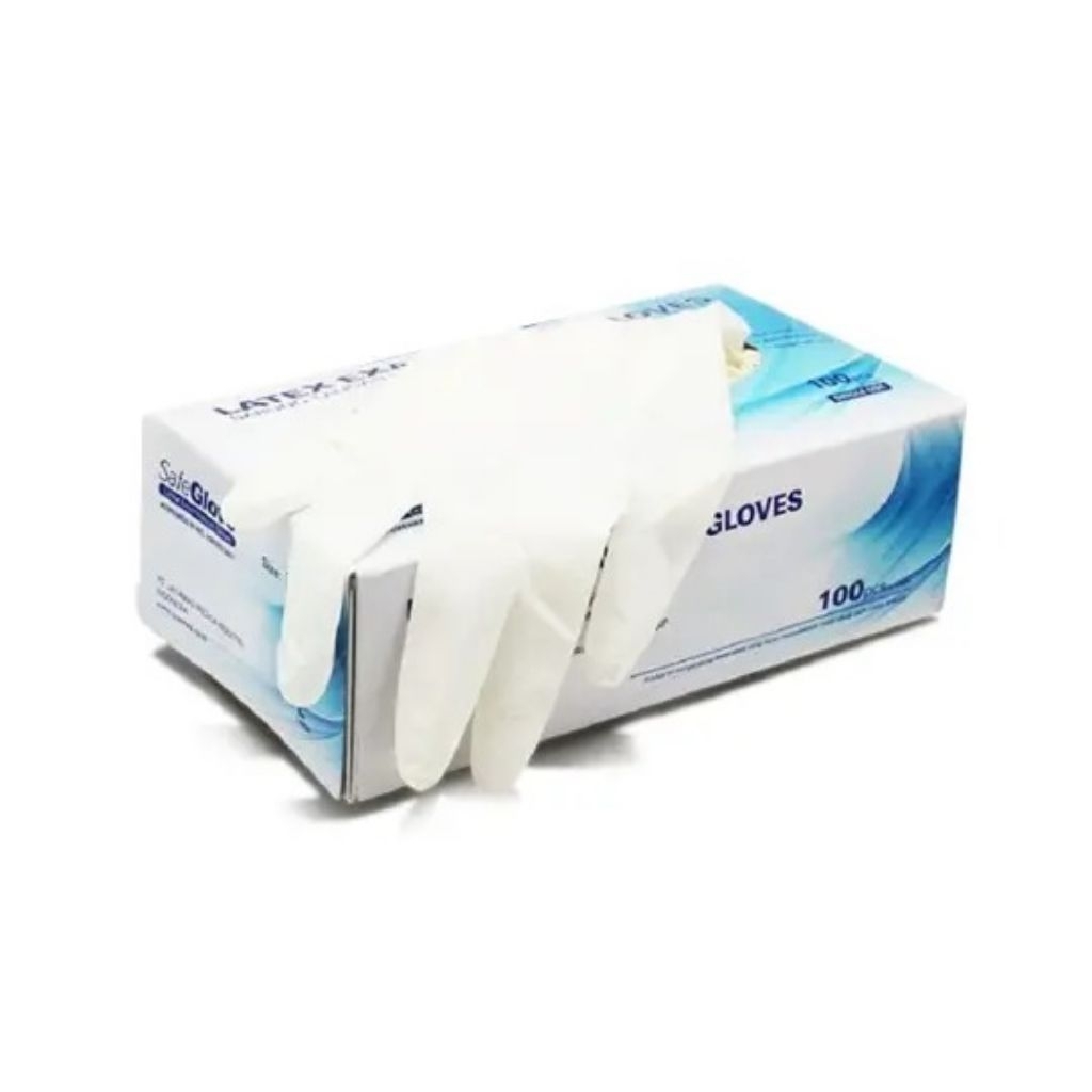Handscoon Safe gloves latex ukuran M