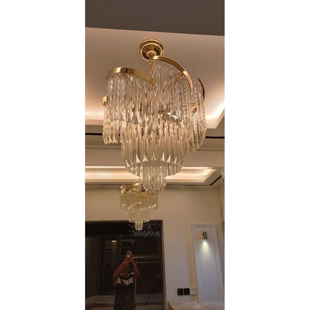 JASA PASANG LAMPU KRISTAL GANTUNG