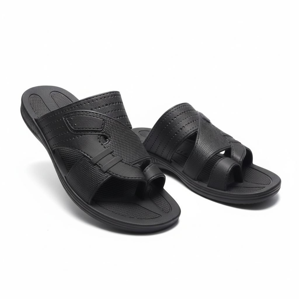 Sandal kasual pria sandal selop Karet Att, Sandal selop bapak terbaru