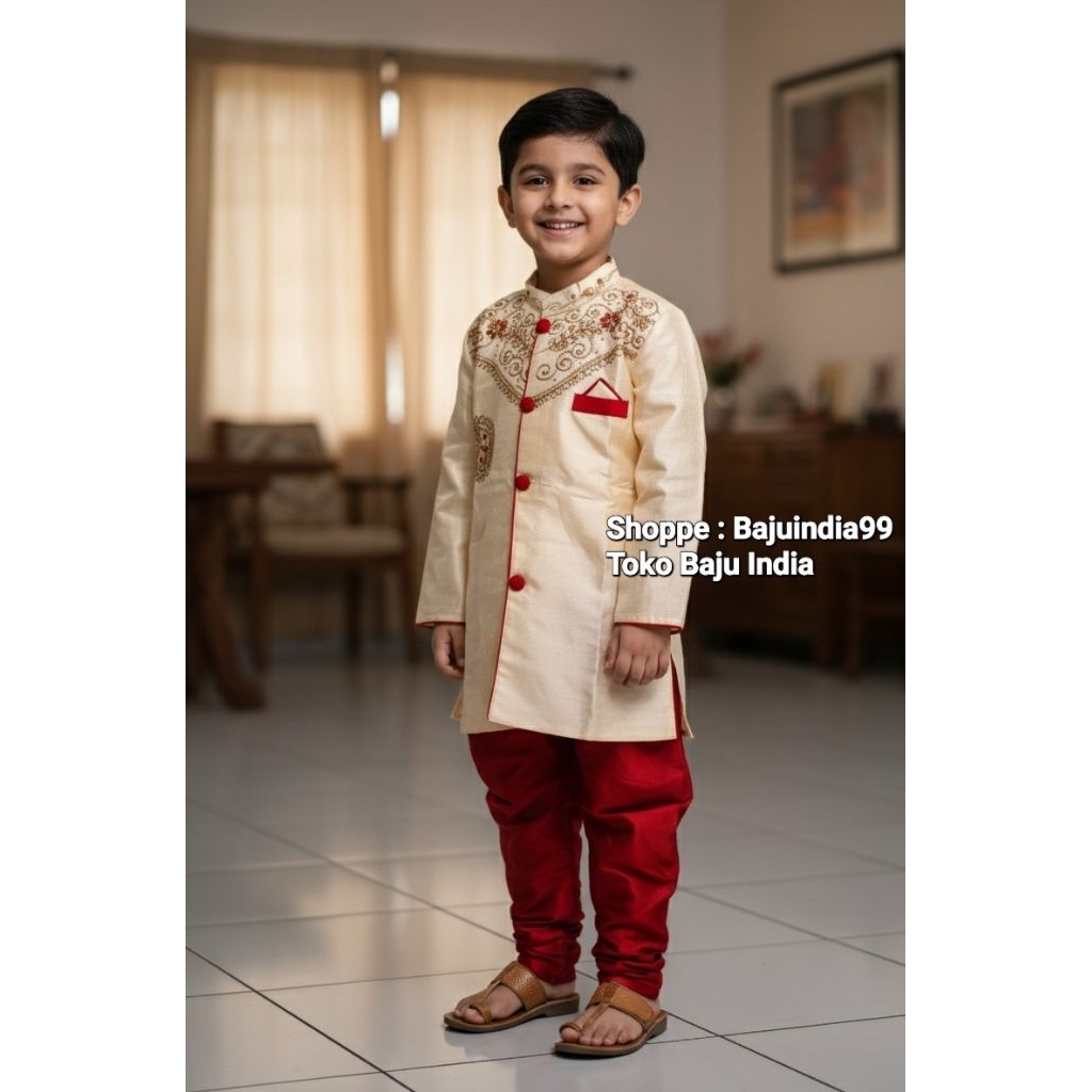 baju india anak cowok sherwani kids laki laki umur 1 2 3 4 5 6 tahun