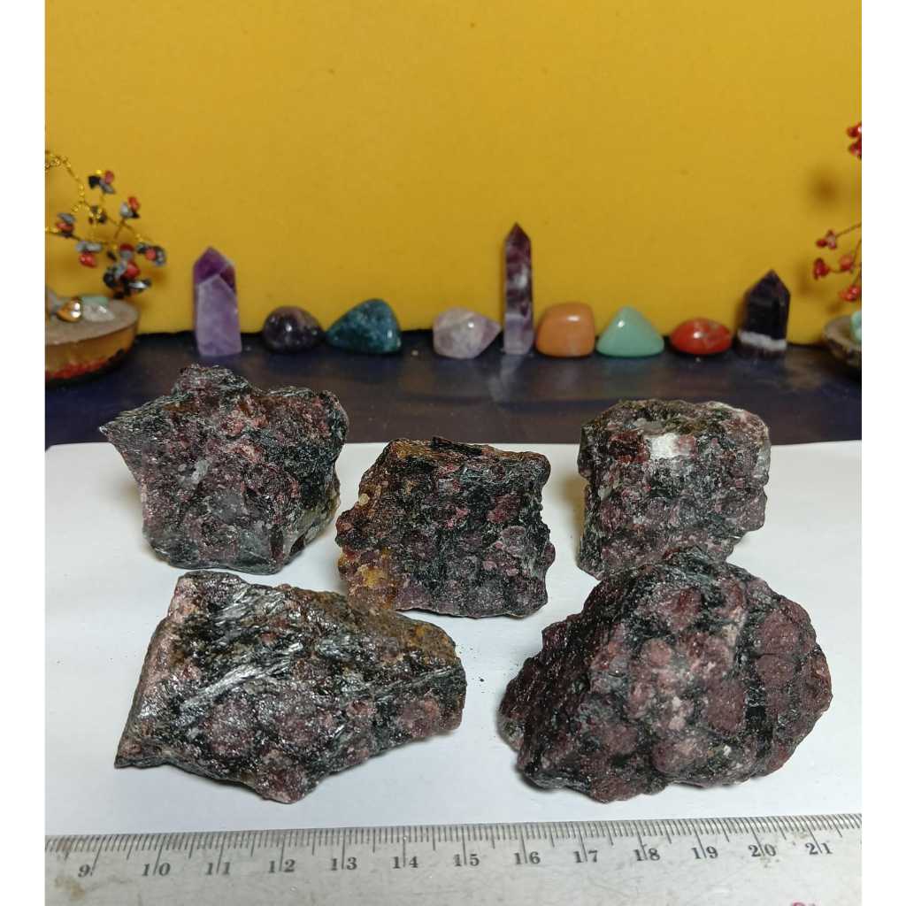 Batu Natural Garnet Speciment Rough/Raw Paket