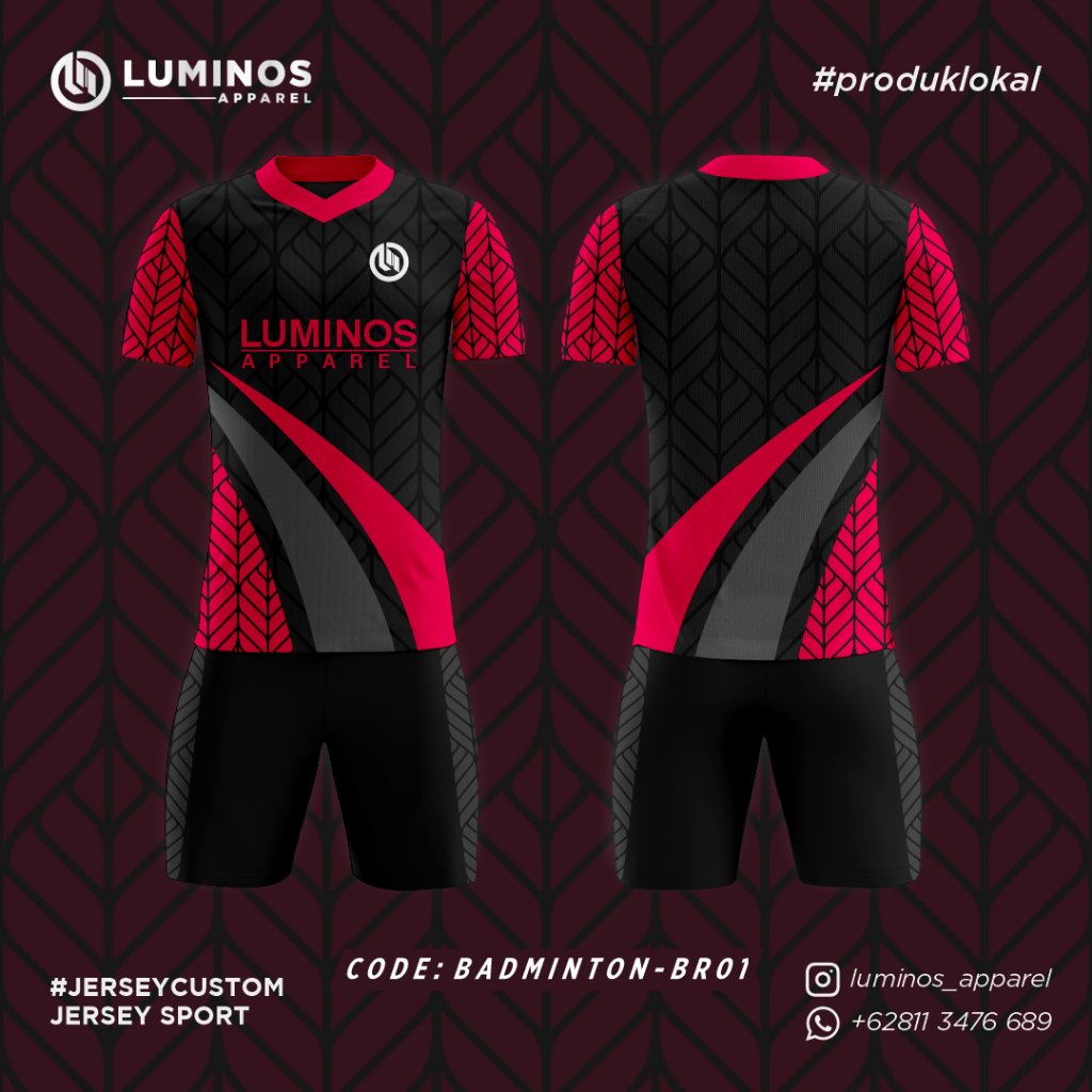 JERSEY BADMINTON CUSTOM | JERSEY BULUTANGKIS | FREE DESIGN | JERSEY MURAH | JERSEY SPORT SATUAN | BA
