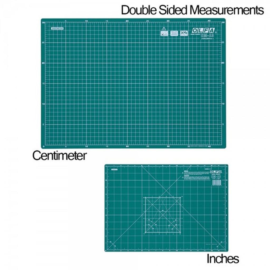 Olfa CM-A3 Cutting Mat Double Side Measurement 43cm x 30cm x 2mm | Alas Pemotong Kertas/Kain