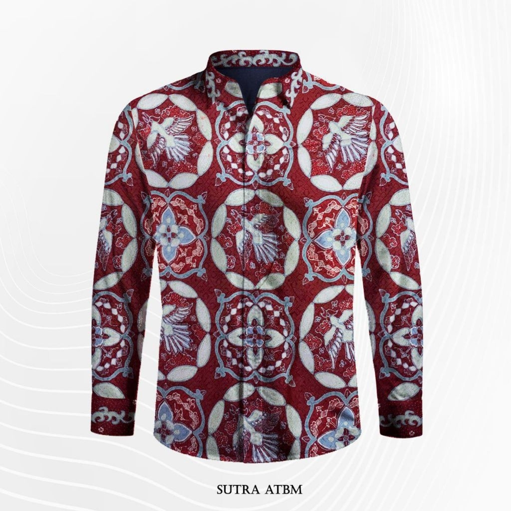 Bahan Batik Tulis Pola Kemeja Sutra ATBM Premium