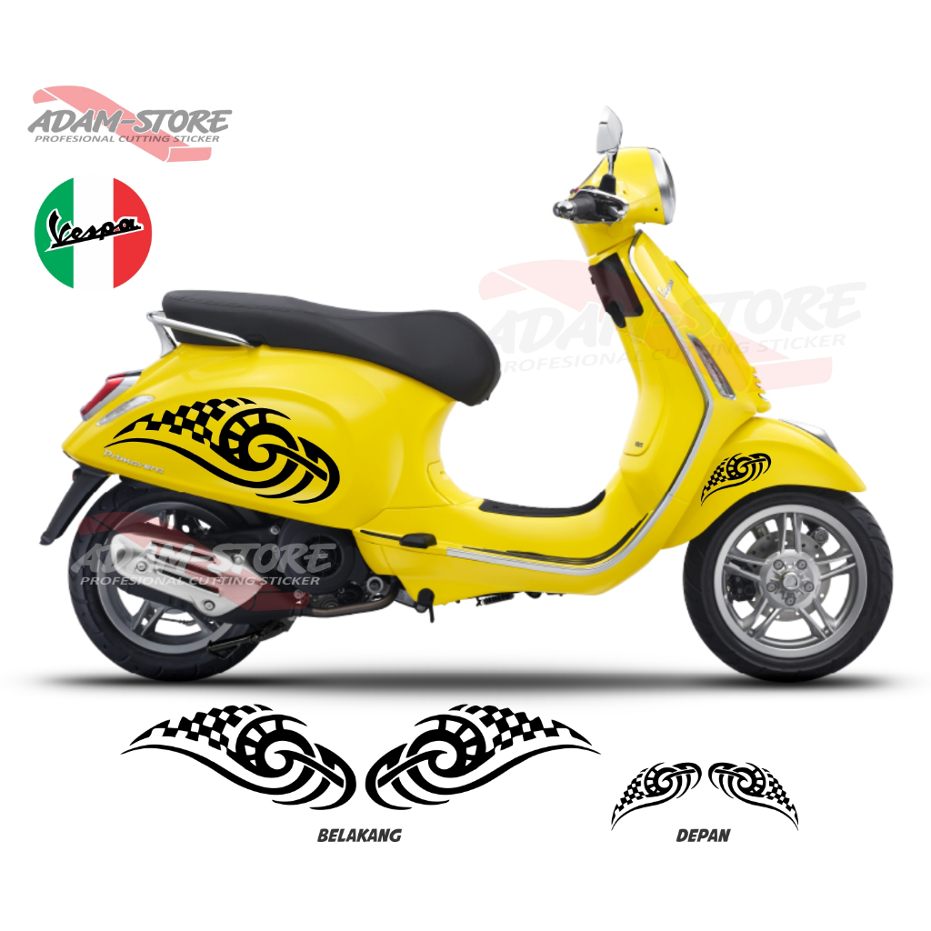 Sticker Vespa Matic / Stiker Tribal / Stiker Motor Vespa Matic 150 / Stiker Vespa Piaggio - VS99
