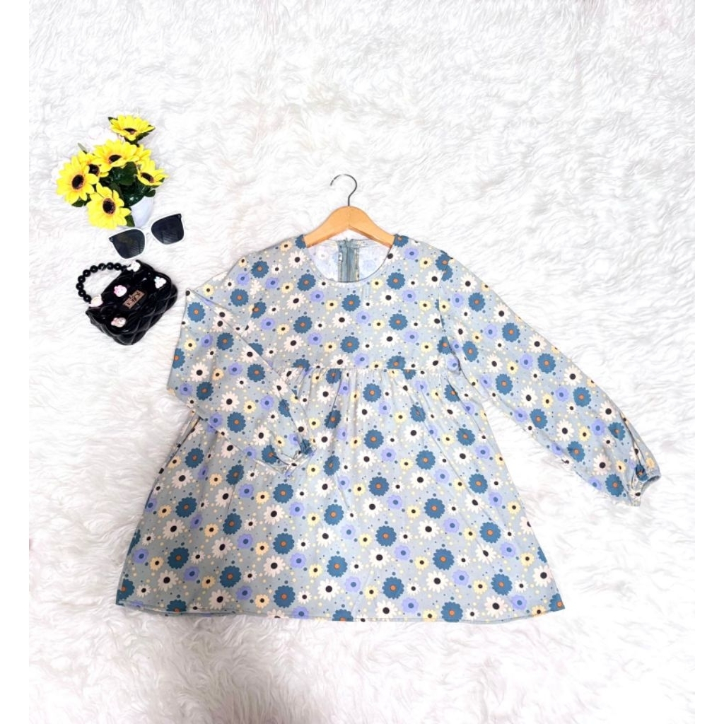 Salim Moslem - Atasan Blouse Rayon Motif Anak Perempuan 1-12 tahun