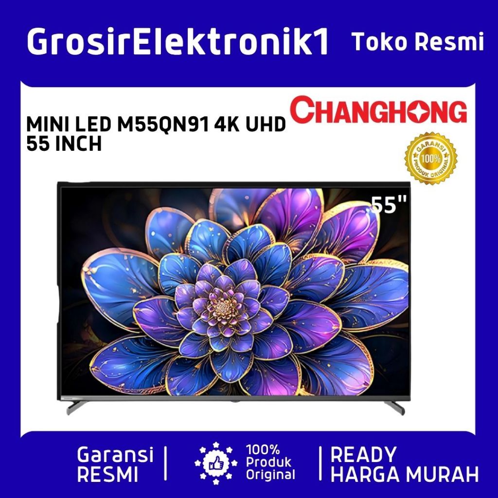 Changhong M55QN9S1 | QD Mini LED TV 55 Inch 4K Google TV QLED Pro QN9 Series
