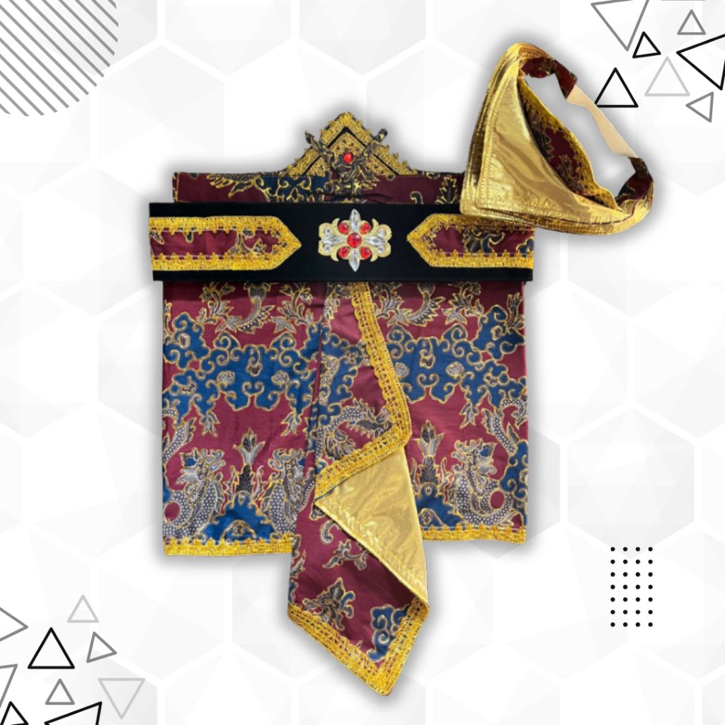 Sembong Dodot Majestic Dragon Batik Prada Glitter