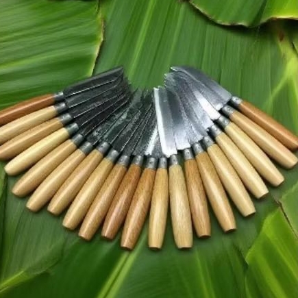 Sentra Living Pisau Dapur 20Pcs/1Kd Pisau Baja Bali Kecil Gagang Pisau Ada Cincinnya (Packing Rapi