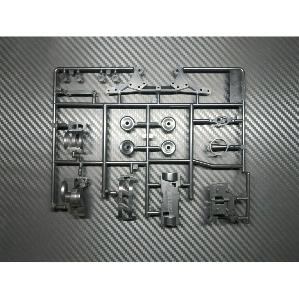 Gearbox Tamiya Chassis Super 2 S2 Sasis Gir box Hitam Rep Jiepin