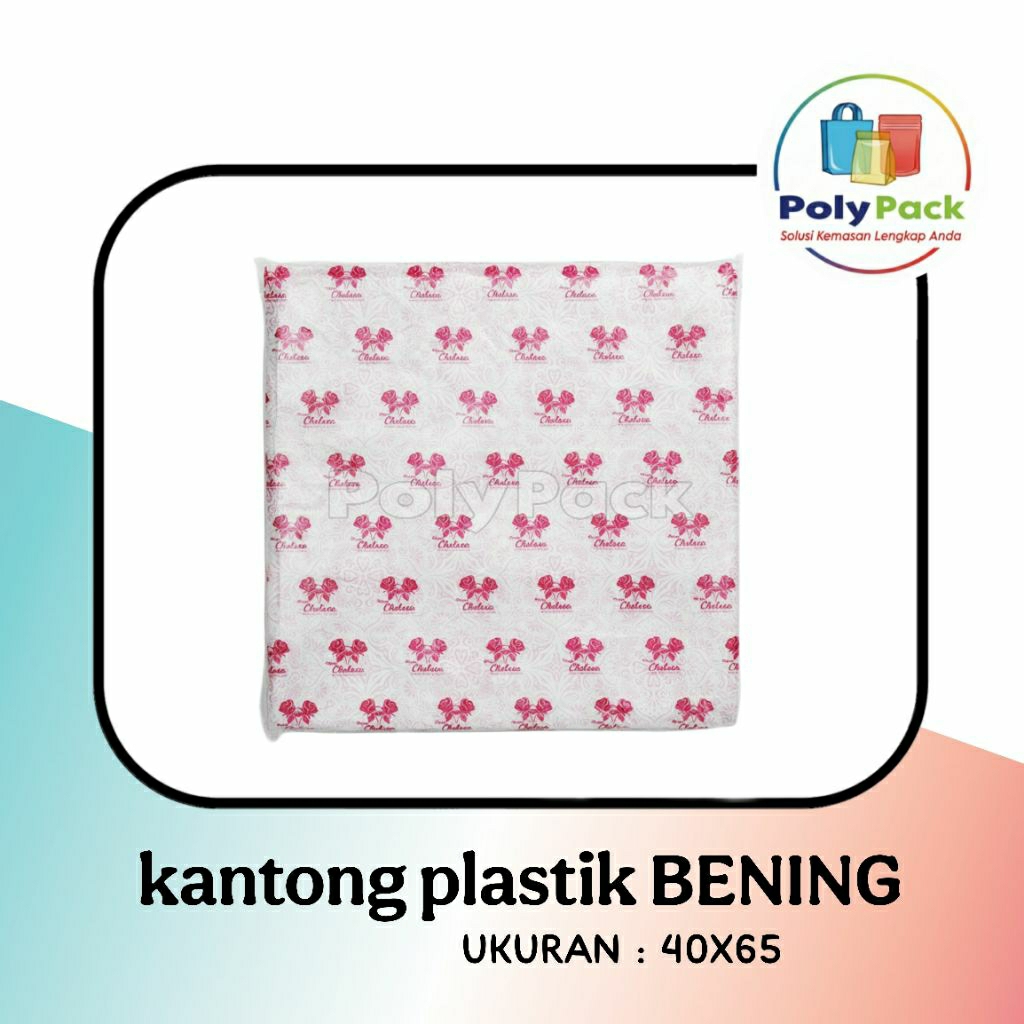 Kresek Bening 40cm / Kantong Plastik Bening Besar / Kantong Kresek Jumbo Bening 40x65