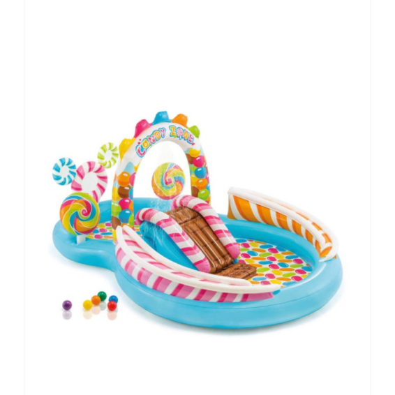 Kolam renang anak perosotan Intex Candy Zone pool - kolam karet perosotan - kolam perosotan INTEX 57
