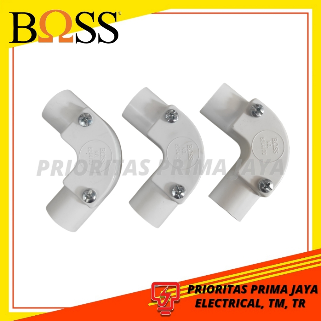 Elbow Pipa 20MM Boss Putih