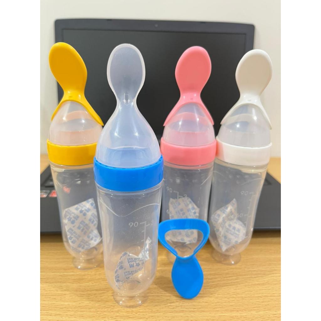 murahmerona Botol Sendok MPASI Silicon Tahan Panas Bayi 6+ Bulan Perlengkapan Makan Peralatan Makan 