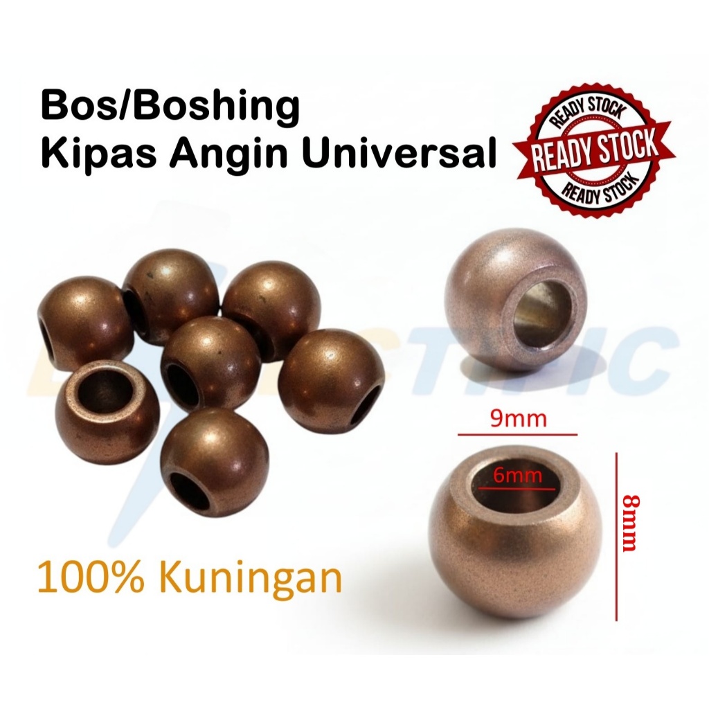 Bos Kipas Angin Polos Tebal / Bosing Kipas Angin Polos  As 6mm / Boshing Kipas Angin 6mm  / Laher Di