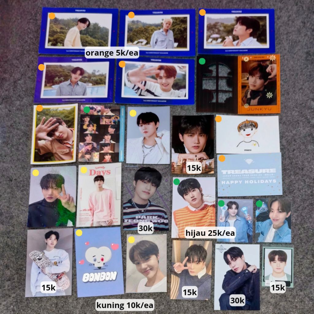 [WAJIB CO BUNGKUS] SALE TREASURE postcard 3rd magazine fa sumcamp lenticular reboot concert night ga