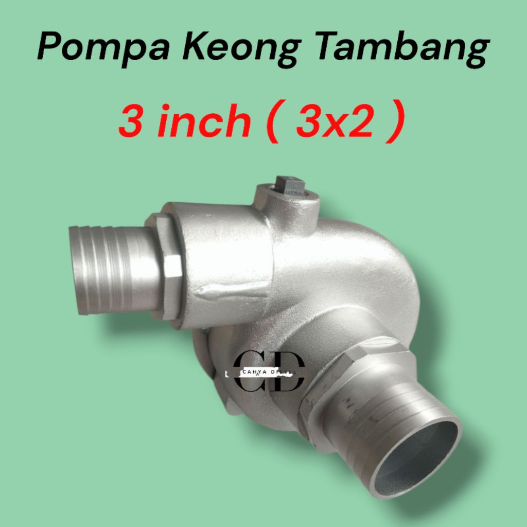 Pompa Keong Tambang Emas 3 inch (3x2) // Pompa Keong Turbo Alumunium Silver
