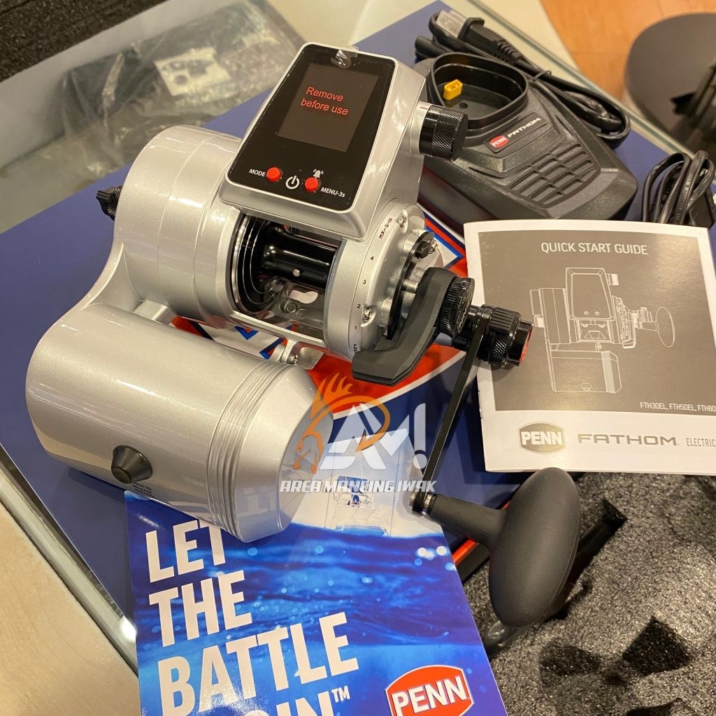 Reel Trolling PENN FATHOM ELECTRIC REEL KIT 30 (Reel Overhead Elektrik) - Handle Kanan