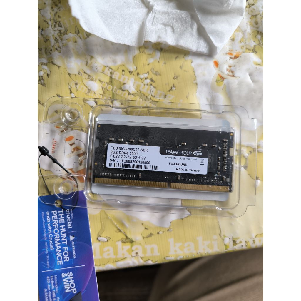 Team Elite 8Gb DDR4 3200MHZ