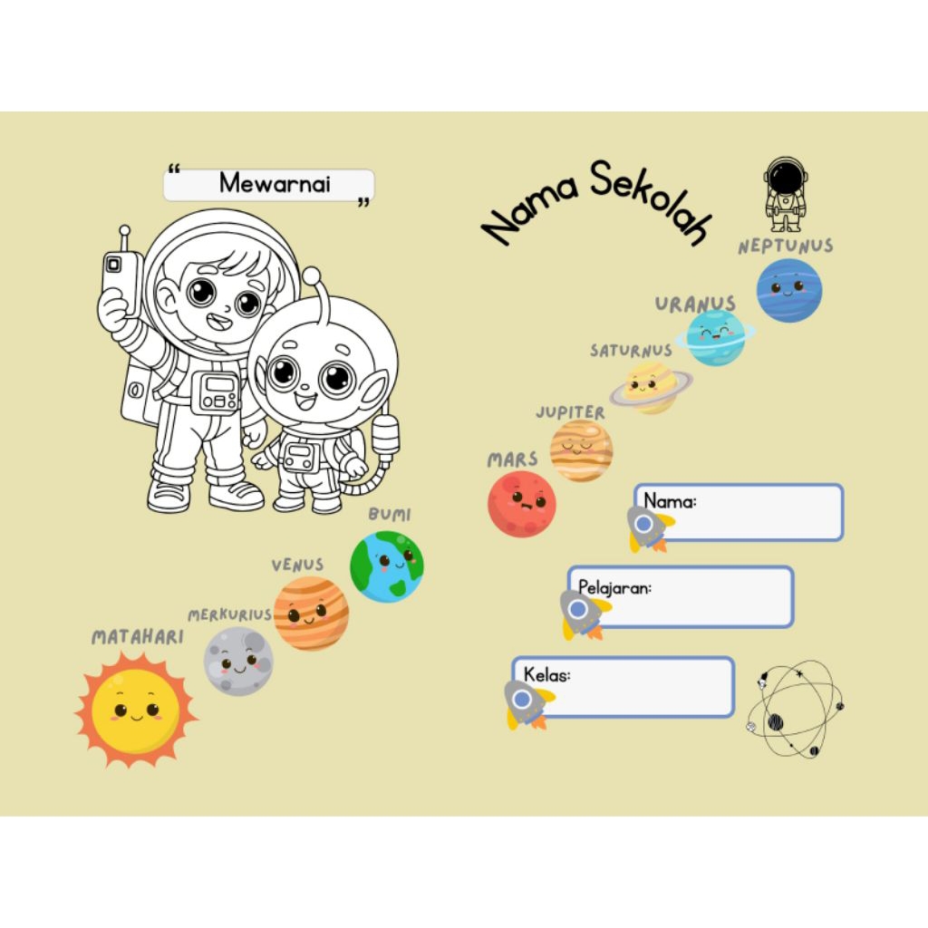 sampul buku tulis kecil dan besar