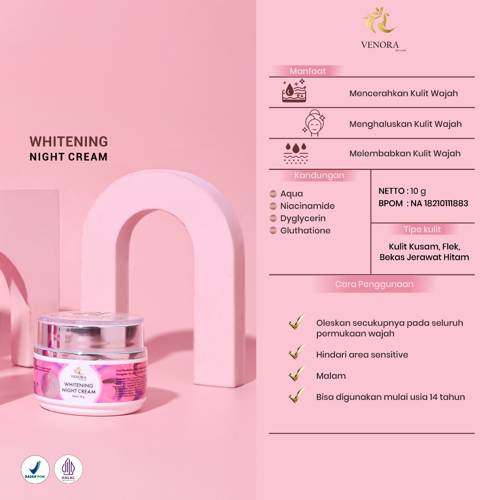 VENORA Whitening Night Cream