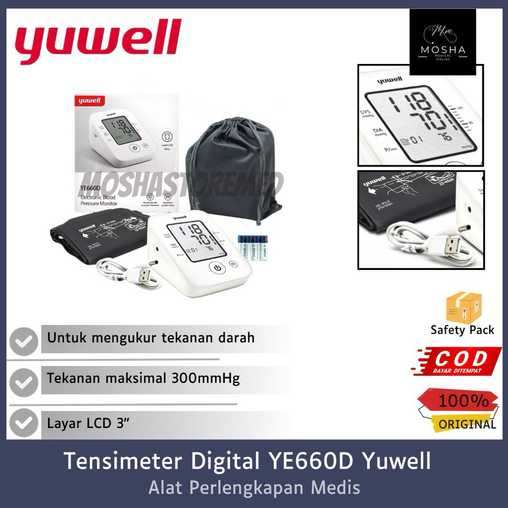 YUWELL-Tensimeter Digital Yuwell 660D