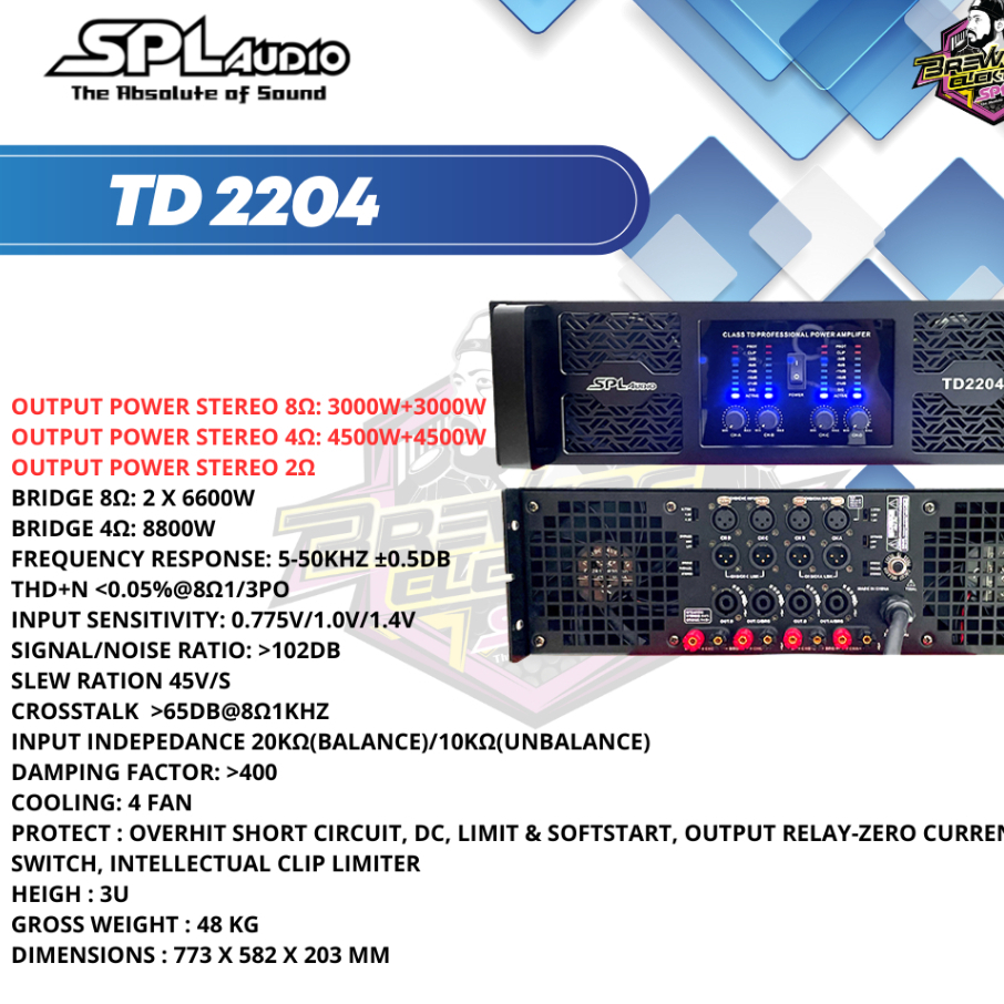 POWER TD2204 SPL AUDIO ORIGINAL BREWOG SPL AUDIO