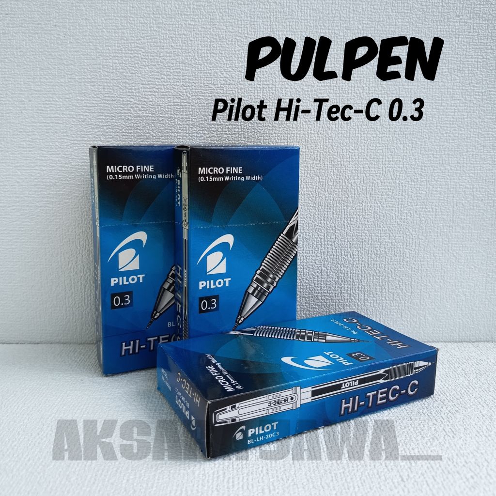 ( 1 pack / 12 pcs ) Pulpen Hi Tec C 0.3 Pilot Hi Tech 0.3 Hitec C