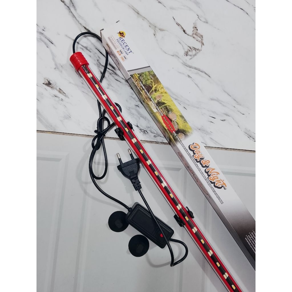 LAMPU AQUARIUM // RECENT N 60 T4 LED // 8 WATT // 52 CM