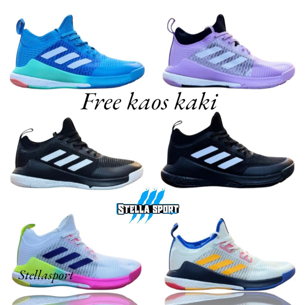 Sepatu Adidas Crazyflight Grade ORI super Decit / Sepatu voli pria Wanita