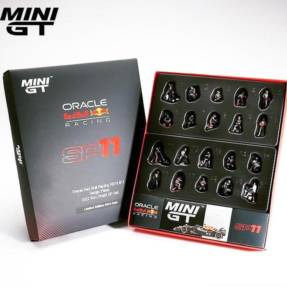 Diecast F1 MiniGT 1:64 Oracle Red Bull Racing Pit Crew Set