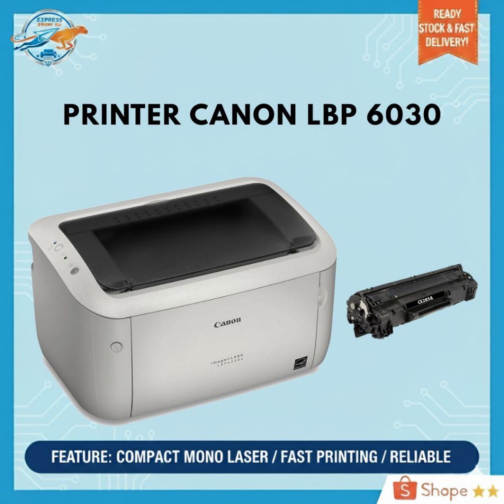 Printer Canon LBP 6030 Bekas (Second) Normal | Printer Laser Mono Ringkas | Printer LBP6030 Murah Si