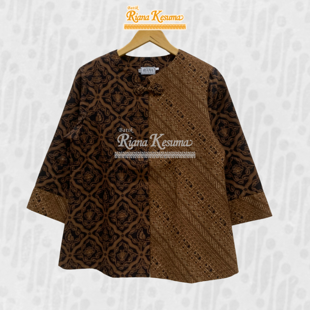 Batik Riana Kesuma - Atasan Kasual Blus Batik Katun