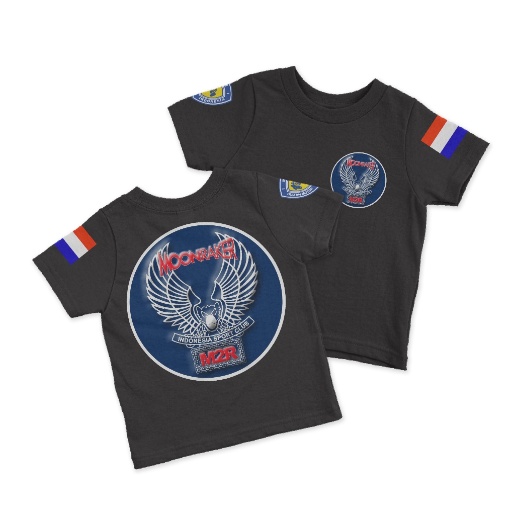 KAOS ANAK " Moonraker " Baju Club Motor | Kaos Moonraker Motif 3 | Bisa Bayar Di Tempat