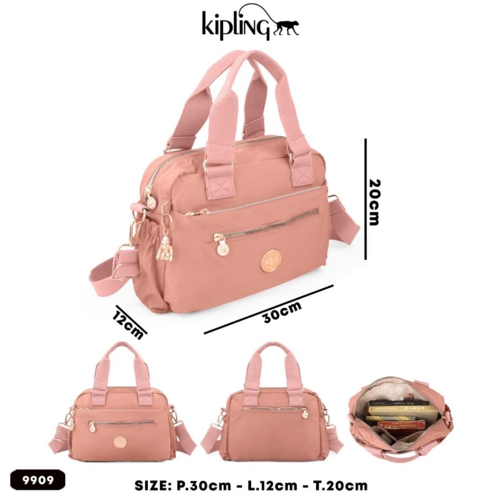Tas 2in1 tenteng selempang tas wanita kipling 9909 tas nilon