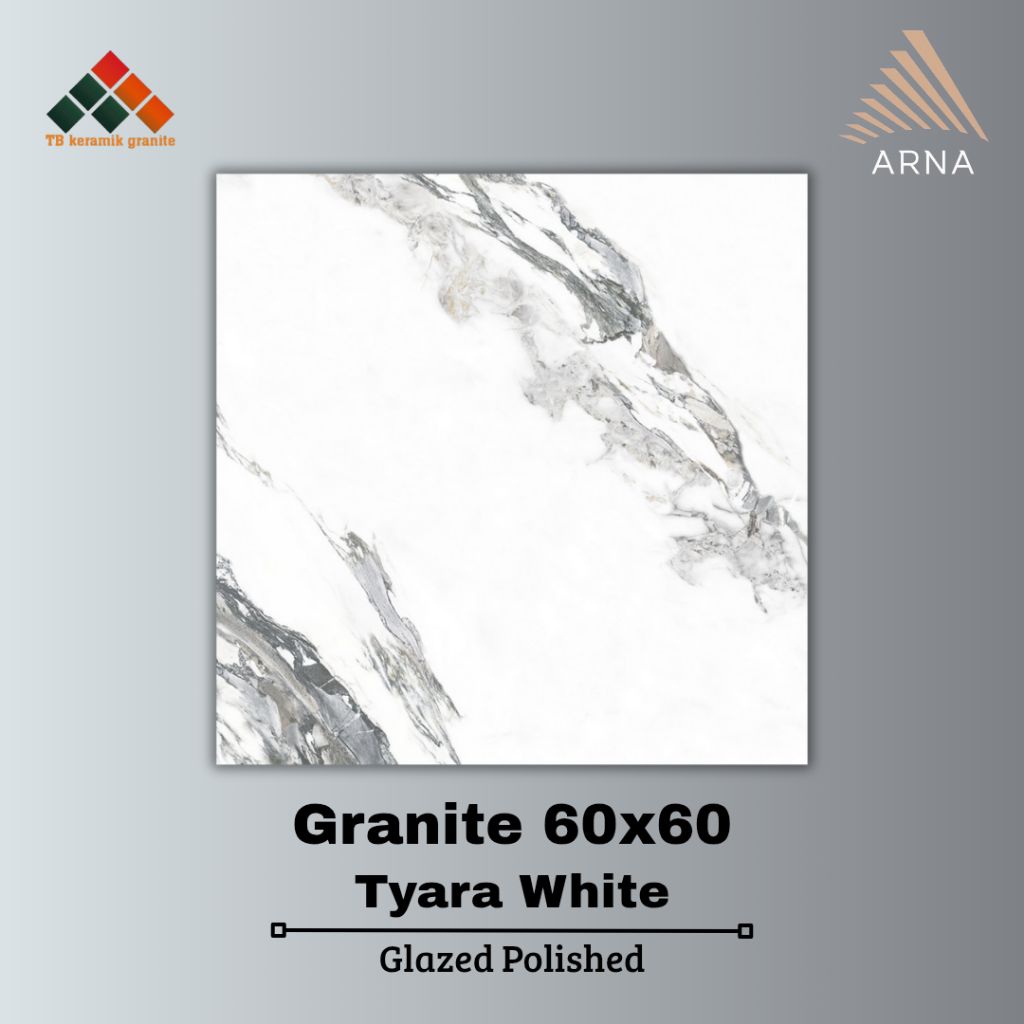 Granit 60x60 Arna Tyara White / Glazed Polished