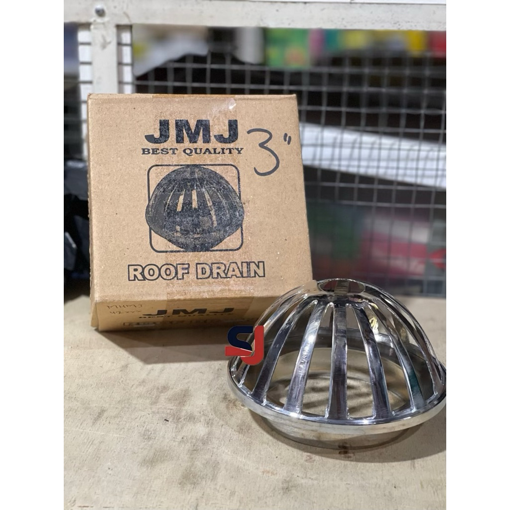 SARINGAN GOT PARABOLA ROOF DRAIN TOILET 3 INCI JMJ STAINLESS STEEL