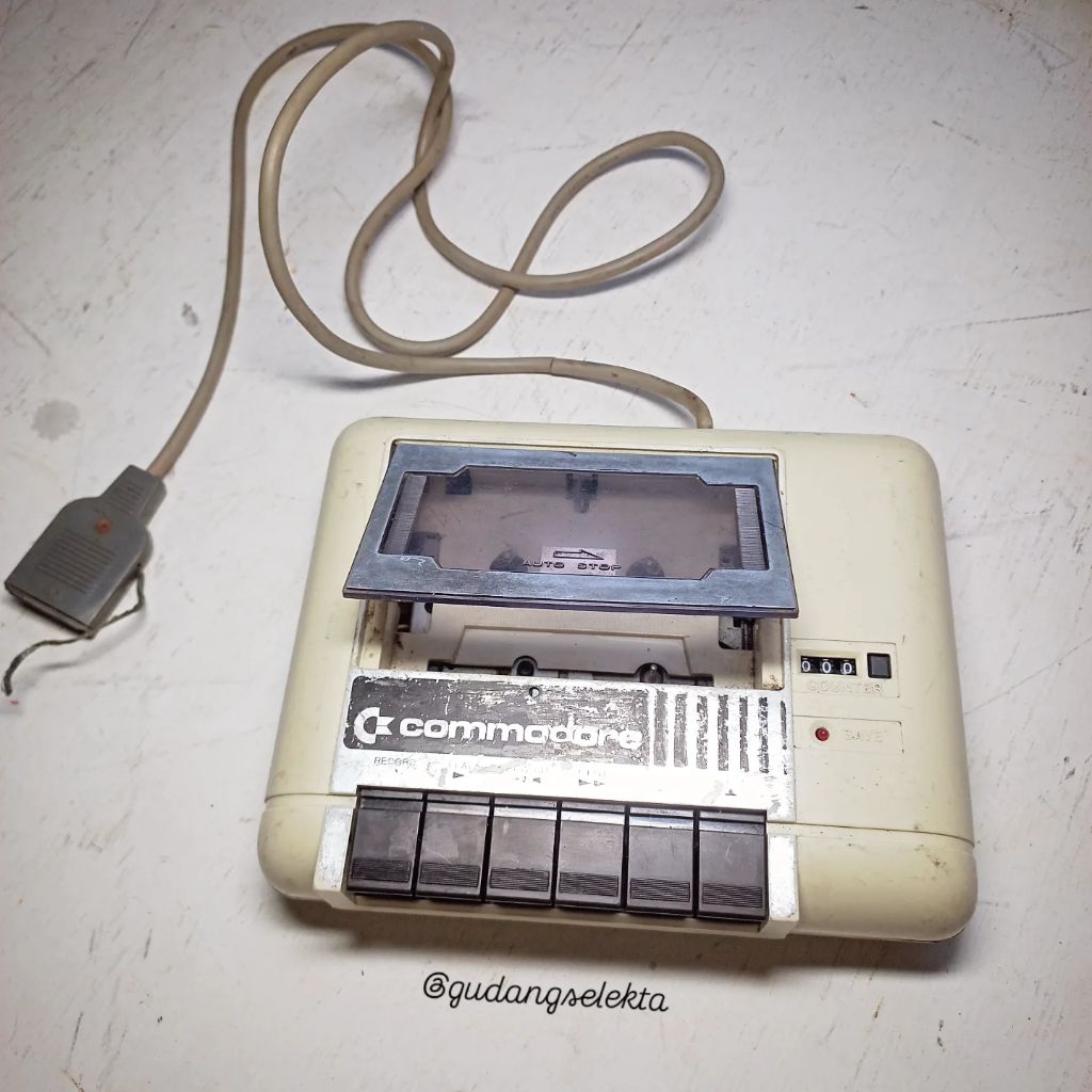 Tape Deck Kaset Player Dataset Jadul Vintage Commodore Datassette 1530 Tape Deck Cassette Recorder