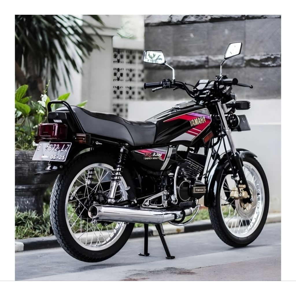 Paket Striping Stiker Polet Yamaha RX KING 1994 set Emblem Stiker Lis Body Rx king cobra 94 merah