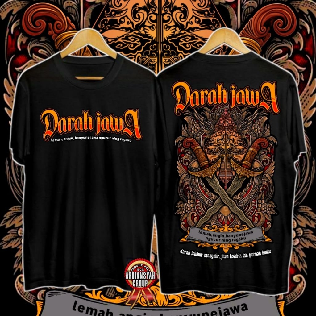 Kaos darah jawa background keris jawa bisa cod