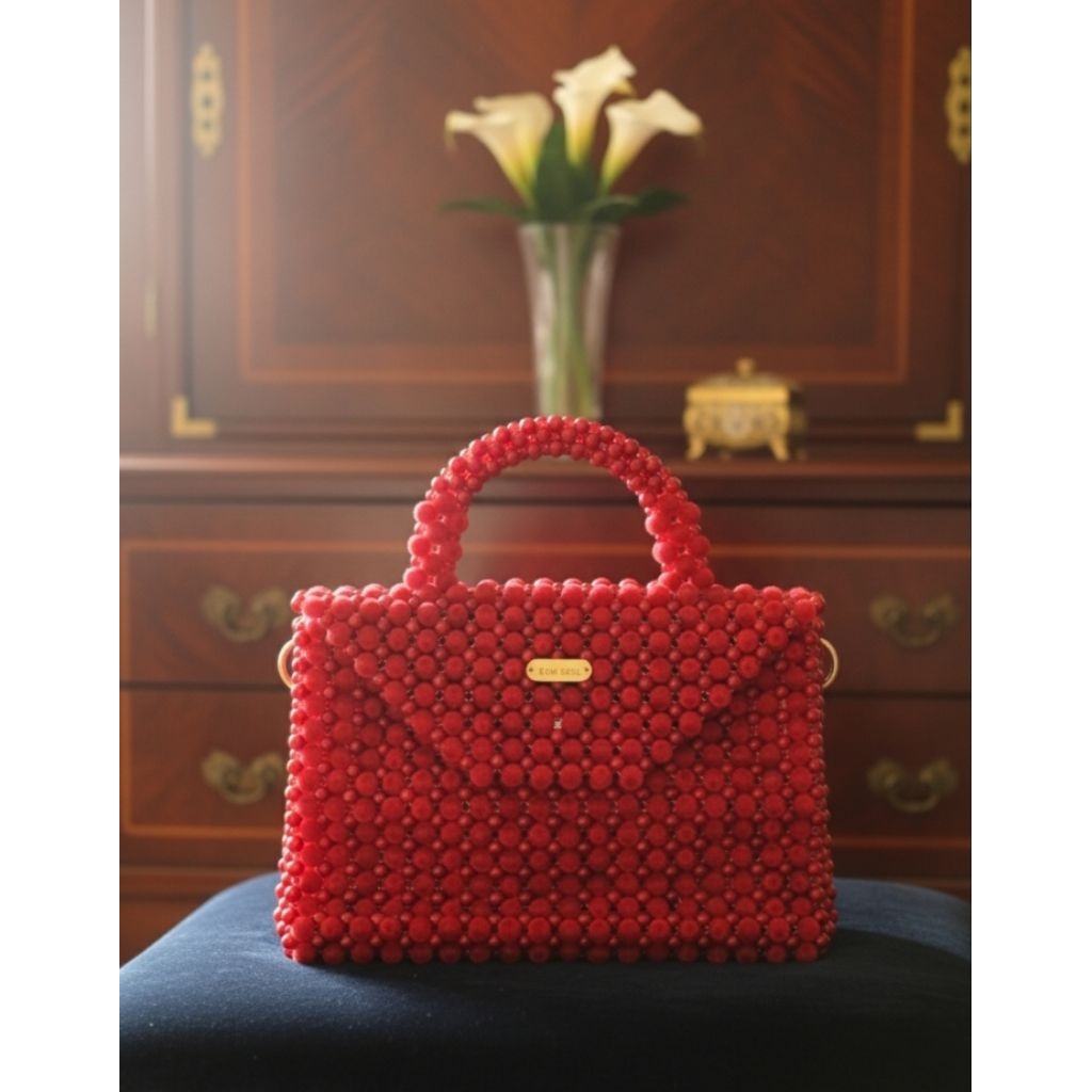 tas manik/tas Mote beludru